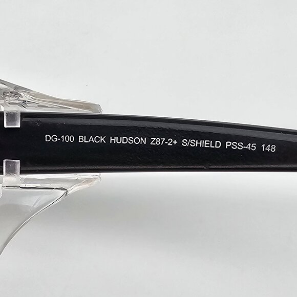 Hudson Optical DG-100 Black PSS-45 Safety Eyeglasses Frame w/ Side Shields 54mm - Picture 9 of 14